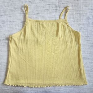 Yellow Women's Spaghetti Strap Top
